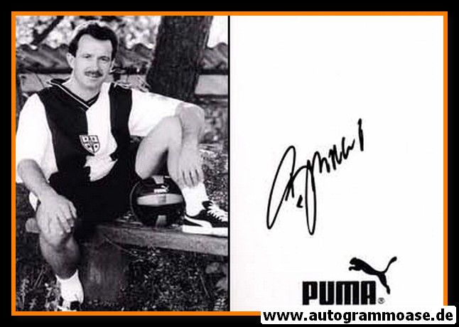 Autogramm Fussball | Schweiz | 1990er | UNBEKANNT (Klappkarte Puma SW)