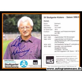 Autogramm Fussball | Stuttgarter Kickers | 1990 | Dieter DOLLMANN