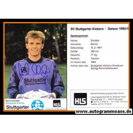 Autogramm Fussball | Stuttgarter Kickers | 1990 | Bernd SCH&Auml;FER