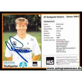 Autogramm Fussball | Stuttgarter Kickers | 1990 | Gregor GRILLEMEIER