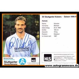 Autogramm Fussball | Stuttgarter Kickers | 1990 | Michael SCHULZE