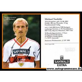 Autogramm Fussball | VfB Stuttgart | 1986 | Michael NUSH&Ouml;HR