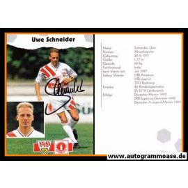 Autogramm Fussball | VfB Stuttgart | 1993 | Uwe SCHNEIDER