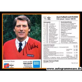 Autogramm Fussball | KFC Uerdingen 05 | 1989 | Reinhard RODER