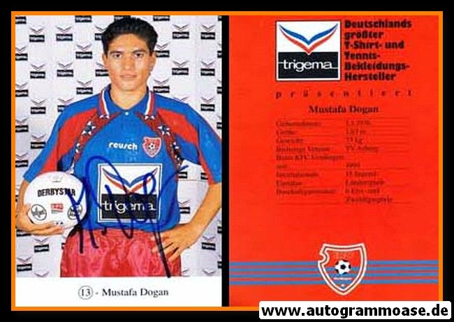 Autogramm Fussball | KFC Uerdingen 05 | 1995 | Mustafa DOGAN