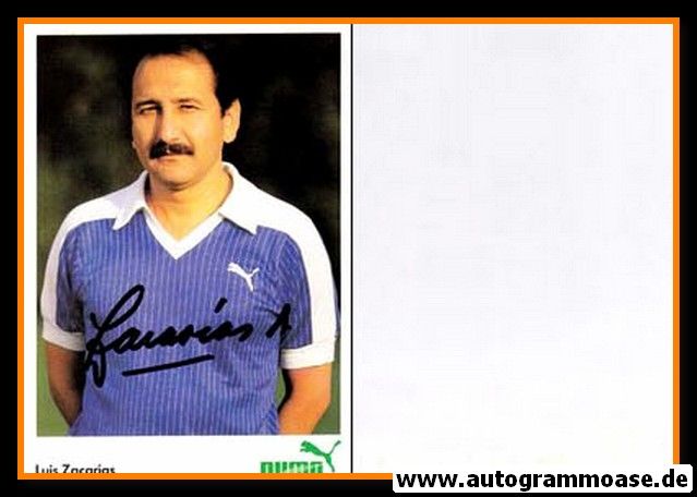 Autogramm Fussball | MSV Duisburg | 1980er Puma | Luis ZACARIAS