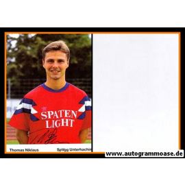 Autogramm Fussball | SpVgg Unterhaching | 1990 | Thomas NIKLAUS