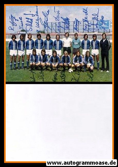 Mannschaftskarte Fussball | FK Pirmasens | 1970er Druck + 17 AG