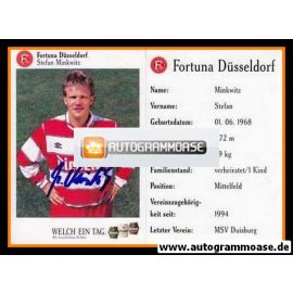 Autogramm Fussball | Fortuna Düsseldorf | 1995 | Stefan MINKWITZ