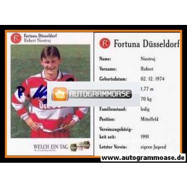 Autogramm Fussball | Fortuna Düsseldorf | 1995 | Robert NIESTROJ