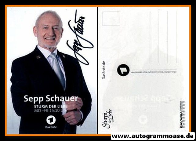 Autogramm TV | ARD | Sepp SCHAUER | 2010er "Sturm Der Liebe" (Portrait Color) Wilschewski