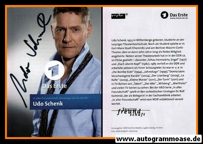 Autogramm TV | ARD | Udo SCHENK | 2015 "In Aller Freundschaft" (Portrait Color) Wernicke