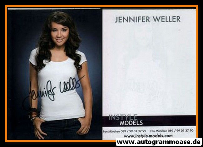 Autogramm Model | Jennifer WELLER | 2010er (Portrait Color) Instyle
