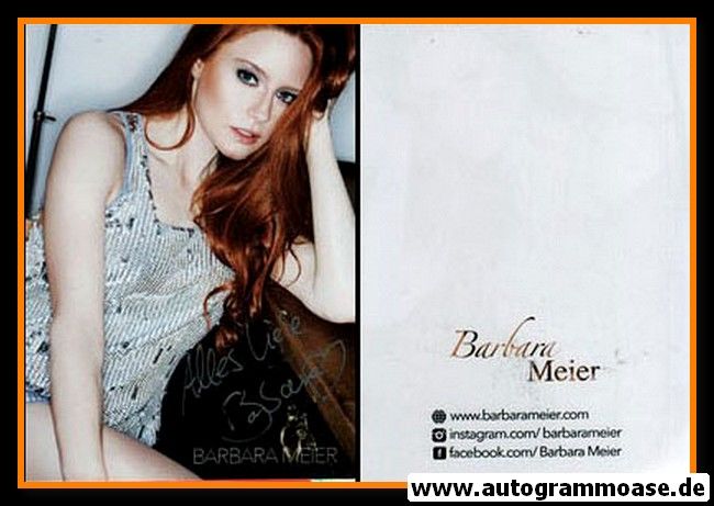 Autogramm Model | Barbara MEIER | 2010er (Portrait Color) GNT-Siegerin