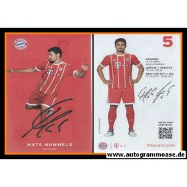 Autogramm Fussball | FC Bayern München | 2017 | Mats HUMMELS