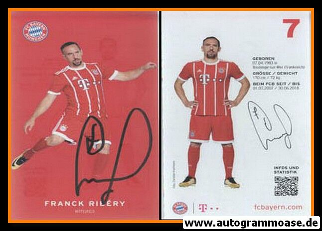 Autogramm Fussball | FC Bayern München | 2017 | Franck RIBERY
