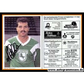 Autogramm Fussball | Preussen M&uuml;nster | 1990 | Reiner EDELMANN