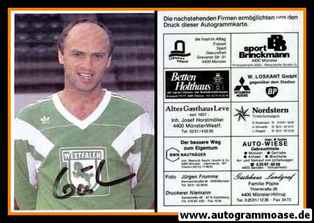 Autogramm Fussball | Preussen Münster | 1990 | Ulli GÄHER