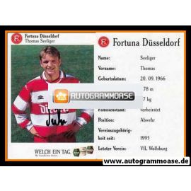 Autogramm Fussball | Fortuna Düsseldorf | 1995 | Thomas SEELIGER