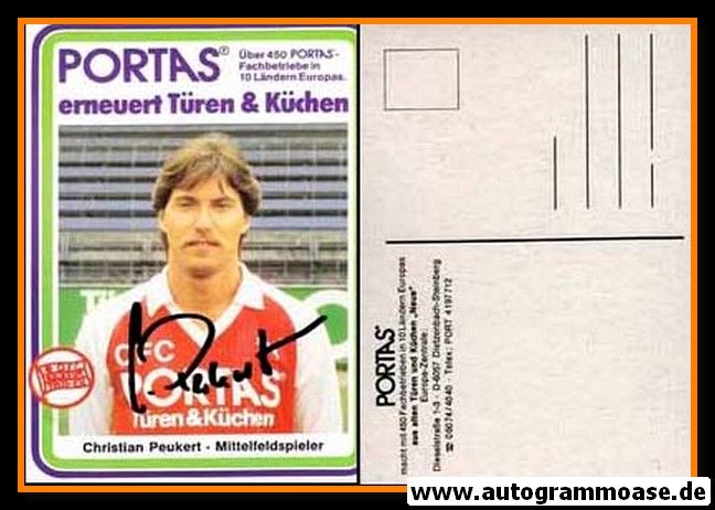 Autogramm Fussball | Kickers Offenbach | 1984 | Christian PEUKERT