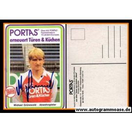 Autogramm Fussball | Kickers Offenbach | 1984 | Michael GR&Uuml;NEWALD