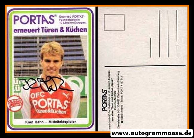 Autogramm Fussball | Kickers Offenbach | 1984 | Knut HAHN