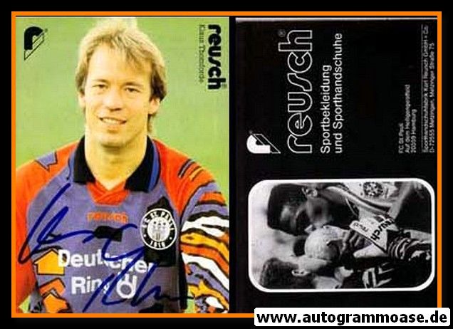Autogramm Fussball | FC St. Pauli | 1994 | Klaus THOMFORDE