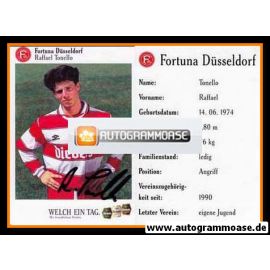 Autogramm Fussball | Fortuna Düsseldorf | 1995 | Raffael TONELLO