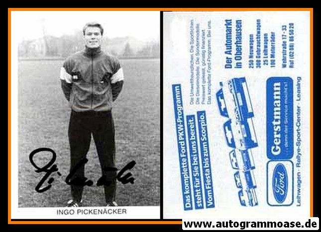 Autogramm Fussball | Rot-Weiss Oberhausen | 1987 | Ingo PICKENÄCKER