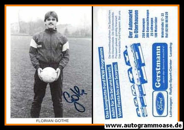 Autogramm Fussball | Rot-Weiss Oberhausen | 1987 | Florian GOTHE