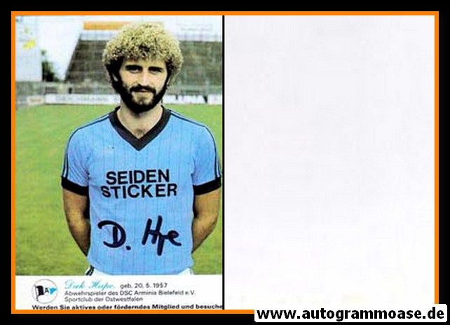 Autogramm Fussball | DSC Arminia Bielefeld | 1982 | Dirk HUPE