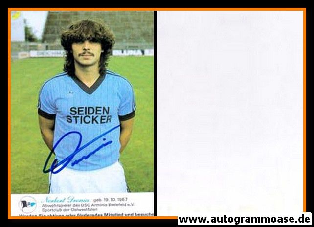 Autogramm Fussball | DSC Arminia Bielefeld | 1982 | Norbert DRONIA
