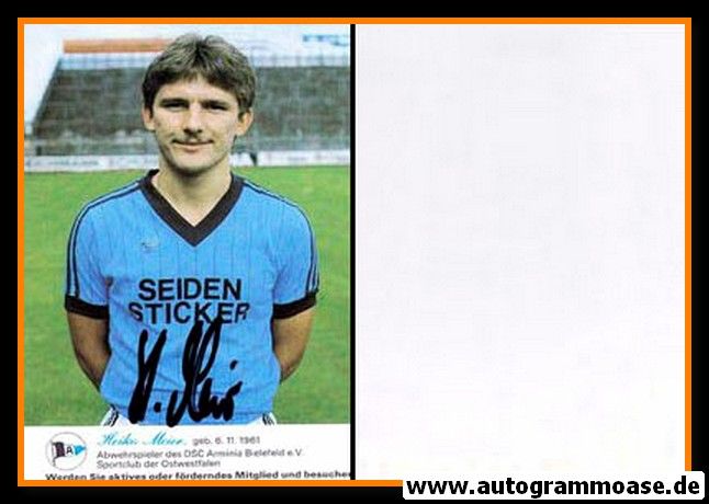 Autogramm Fussball | DSC Arminia Bielefeld | 1982 | Heiko MEIER