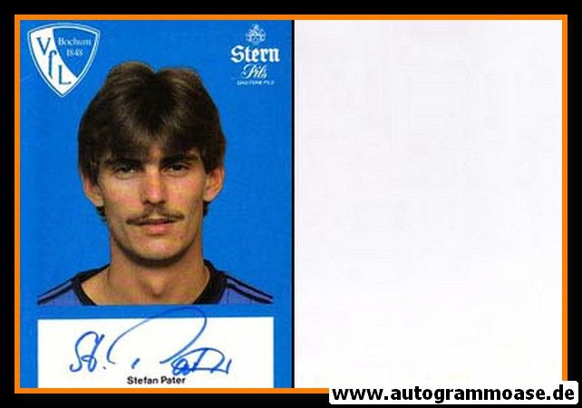 Autogramm Fussball | VfL Bochum | 1982 | Stefan PATER
