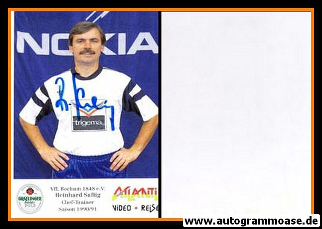 Autogramm Fussball | VfL Bochum | 1990 | Reinhard SAFTIG
