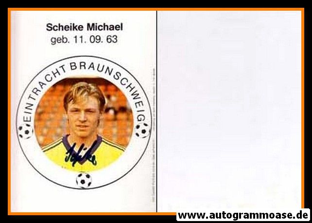 Autogramm Fussball | Eintracht Braunschweig | 1983 | Michael SCHEIKE