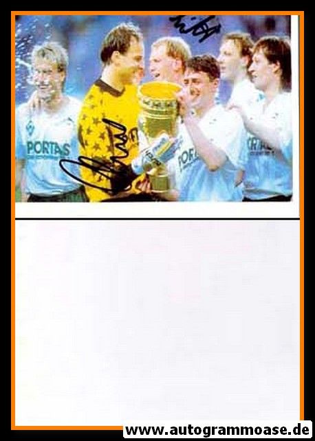 Autogramm Fussball | SV Werder Bremen | 1991 Pokal | EILTS + RECK