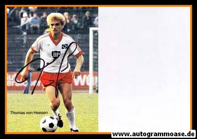 Autogramm Fussball | Hamburger SV | 1982 | Thomas VON HEESEN (Spielszene)