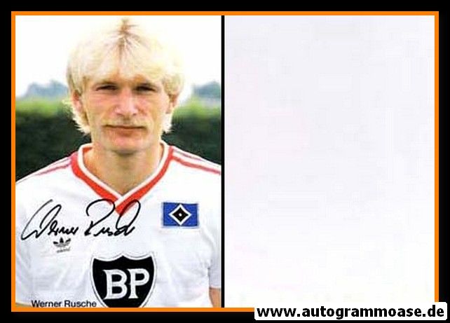 Autogramm Fussball | Hamburger SV | 1985 | Werner RUSCHE
