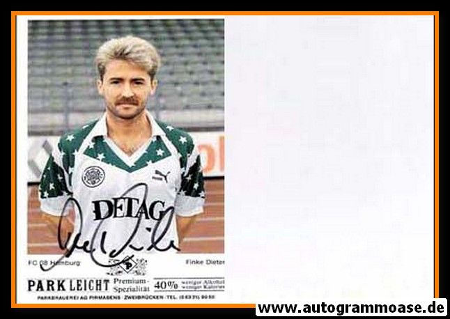 Autogramm Fussball | FC Homburg | 1990 | Dieter FINKE