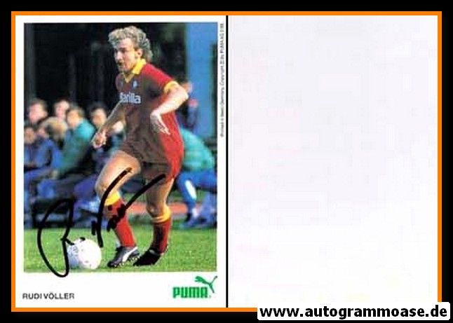 Autogramm Fussball | AS Rom | 1987 | Rudi VÖLLER