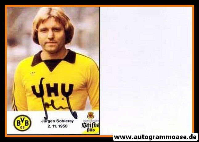 Autogramm Fussball | Borussia Dortmund | 1980 | Jürgen SOBIERAY