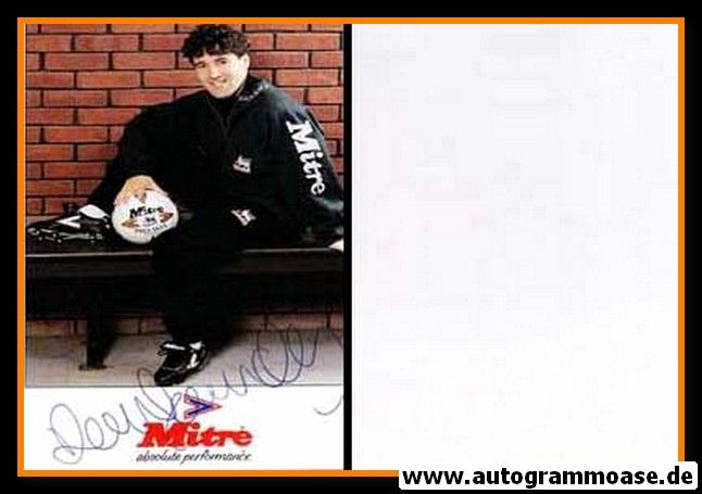 Autogramm Fussball | Wales | 1994 | Dean SAUNDERS (Portrait Color) Mitre