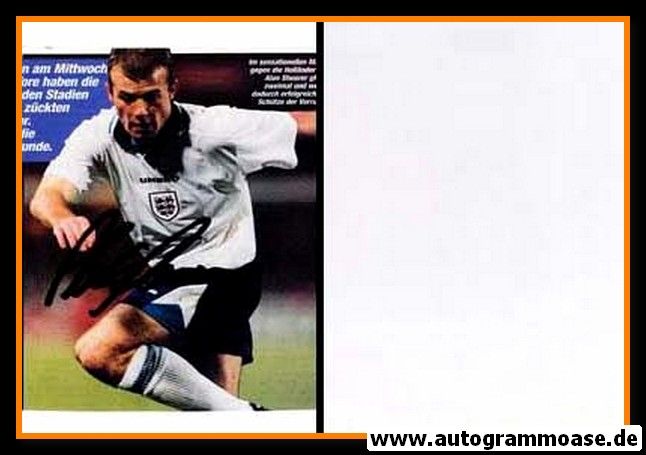 Autogramm Fussball | England | 1990er | Alan SHEARER (Spielszene Color)
