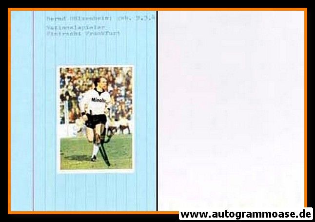 Autograph Fussball | Eintracht Frankfurt | 1970er | Bernd HÖLZENBEIN (Minolta)