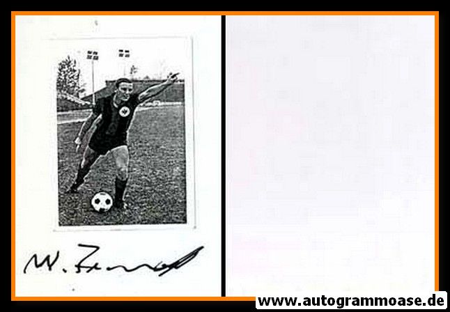 Autogramm Fussball | Eintracht Frankfurt | 1950er | Walter BECHTOLD (Spielszene SW)