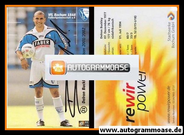 Autogramm Fussball | VfL Bochum | 2001 | Delron BUCKLEY