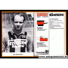 Autogramm Fussball | Eintracht Frankfurt | 1983 | Jan SVENSSON