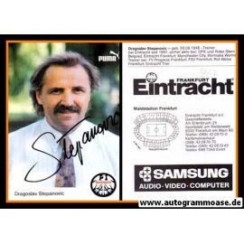 Autogramm Fussball | Eintracht Frankfurt | 1991 | Dragoslav STEPANOVIC