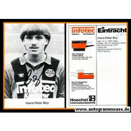 Autogramm Fussball | Eintracht Frankfurt | 1983 | Hans-Peter BOY